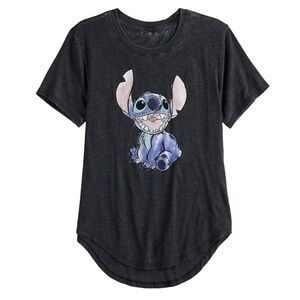 Disney's Stitsch High-Low V-Neck Graphic Tee